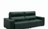 Sillon cama Madrid - 2 Cuerpos 100% Cuero Verde
