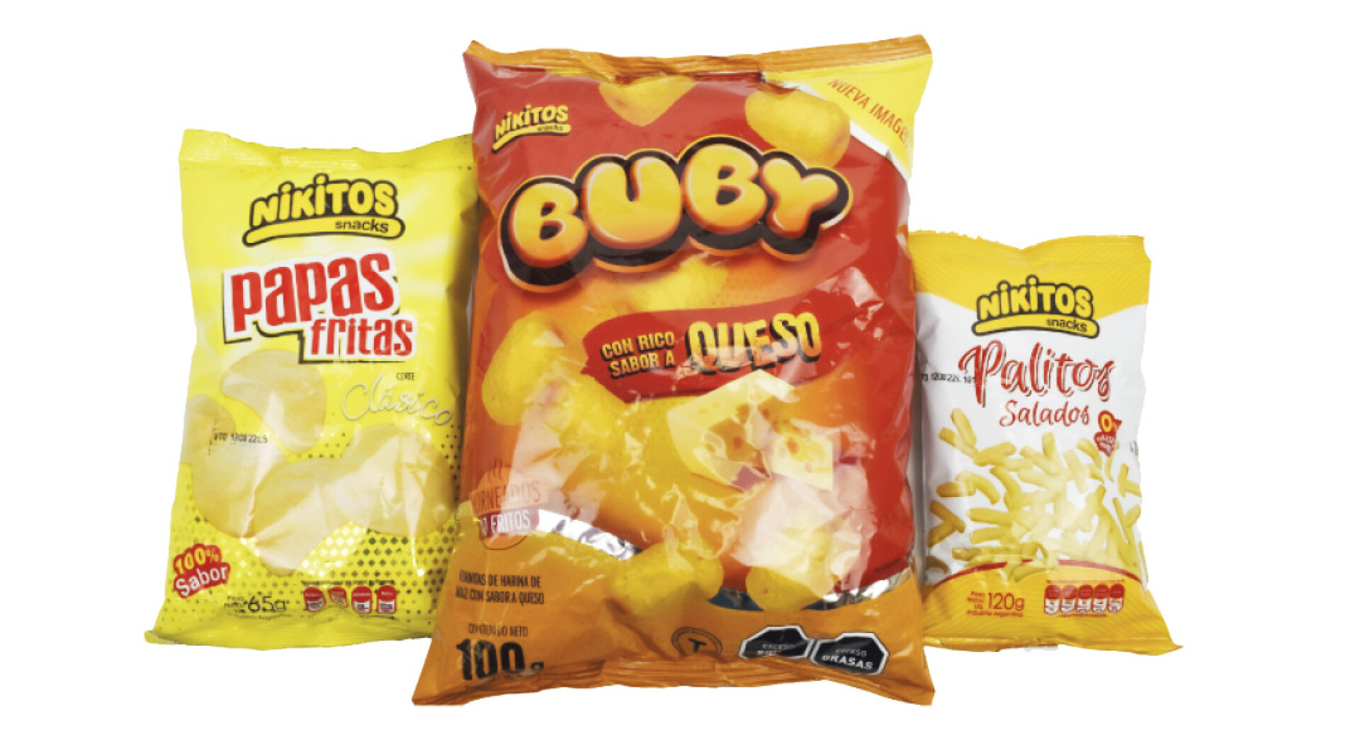 SNACK PICADA FIESTA BUBY 620G (PAPA 120/PALITO 400/BURBUJA 100) 