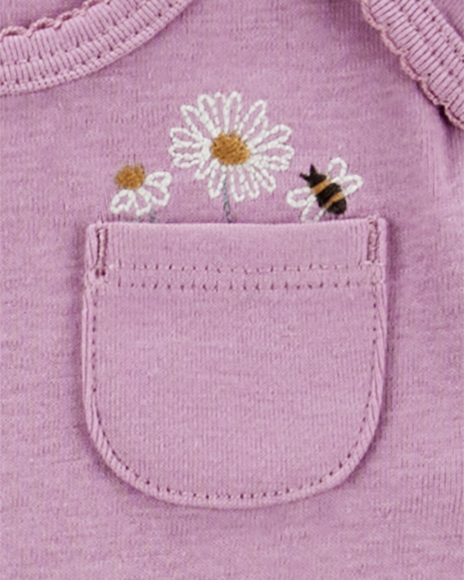 Set tres piezas de algodón, campera, pantalón y body, diseño floral Set tres piezas de algodón, campera, pantalón y body, diseño floral