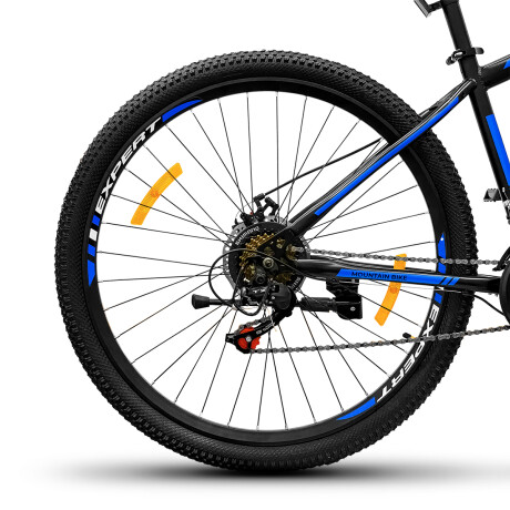 Bicicleta Montaña Expert Patriot Rodado 29 Shimano con Frenos de Disco y 21 Cambios Azul