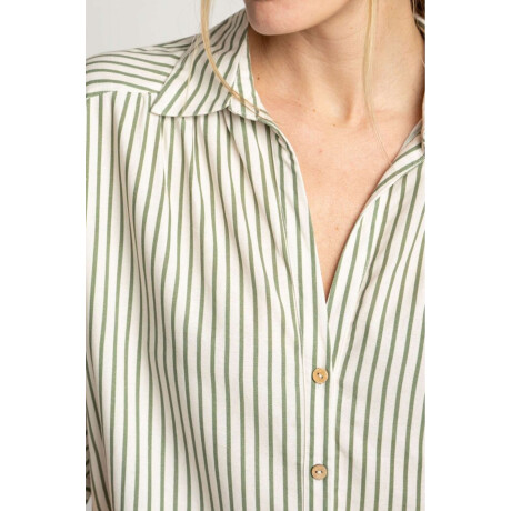 Camisa A Rayas Nacar