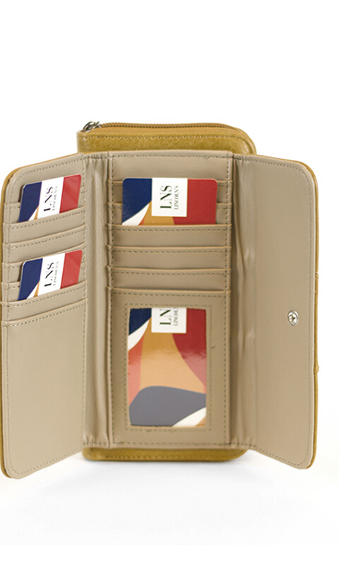 BILLETERA GLADIOLO MOSTAZA