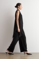 Top asimetrico negro