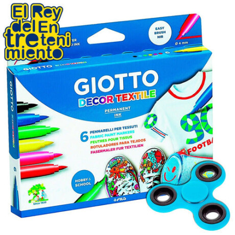 Marcador Giotto 6 Unidades Primera Infancia + Spinner Marcador Giotto 6 Unidades Primera Infancia + Spinner