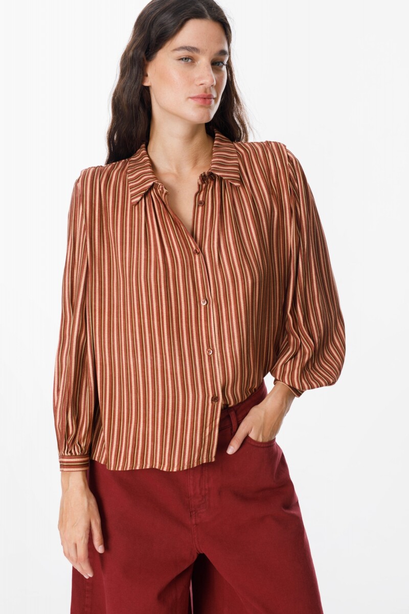 Camisa Rosven Bordeaux