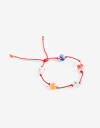 Pulseras Flexibles Cordón Pulsera Flexible Ojitos - Combinacion Multicolor