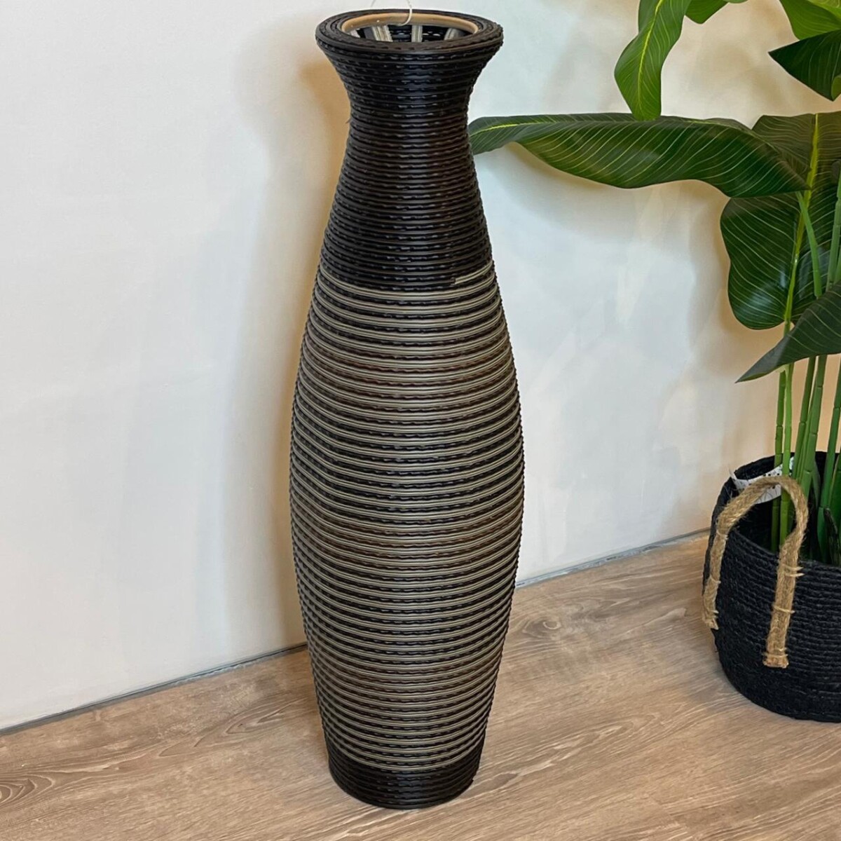 Jarron florero Decorativo Rattan 80cm 