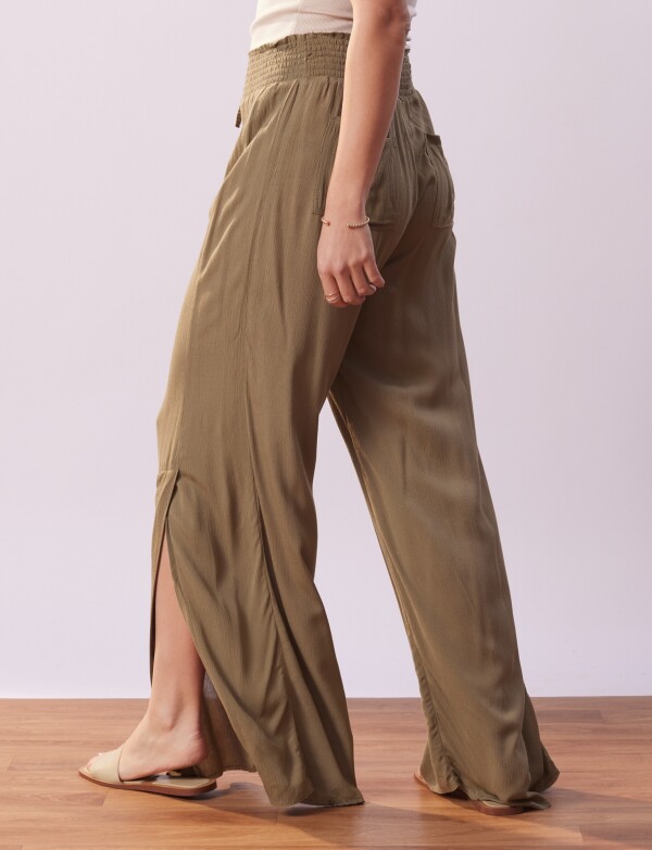 Pantalon Wide Leg Cordel OLIVA