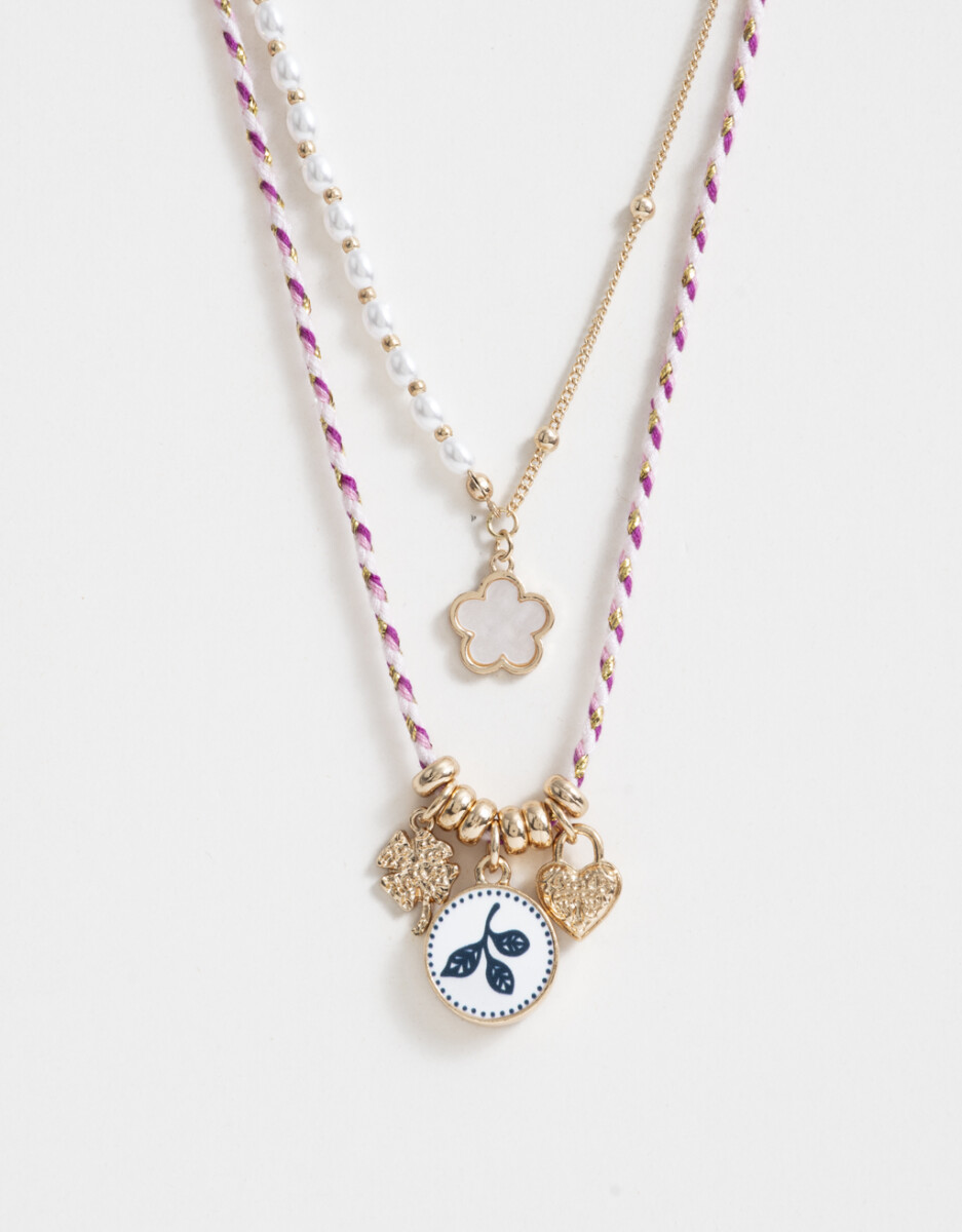 Collar Corto Multi Cadena 