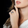 Anillo Paola de MOON en plata 925 con brillante y piedras semipreciosas Anillo Paola de MOON en plata 925 con brillante y piedras semipreciosas