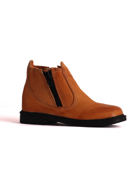 bota de niño 100% cuero Amarilla