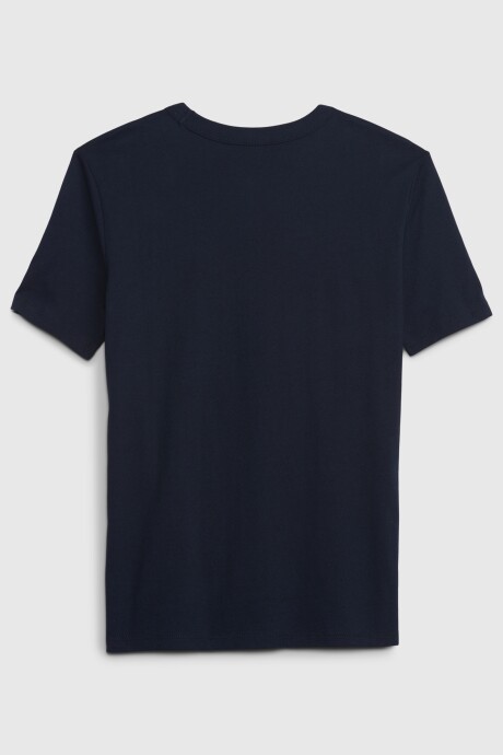 Remera Logo Gap Manga Corta Niño Tapestry Navy