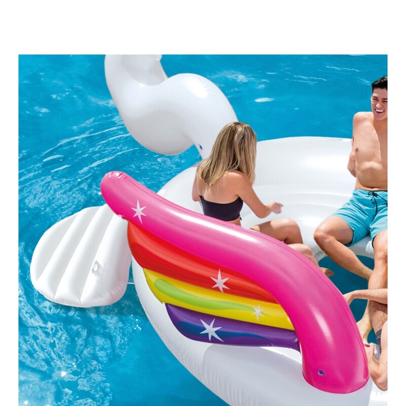 INTEX MEGA FIESTA FLOTANTE UNICORNIO PARA 4 PERSONAS 429 X 302 X 152 CMS Intex Mega Fiesta Flotante Unicornio Para 4 Personas 429 X 302 X 152 Cms