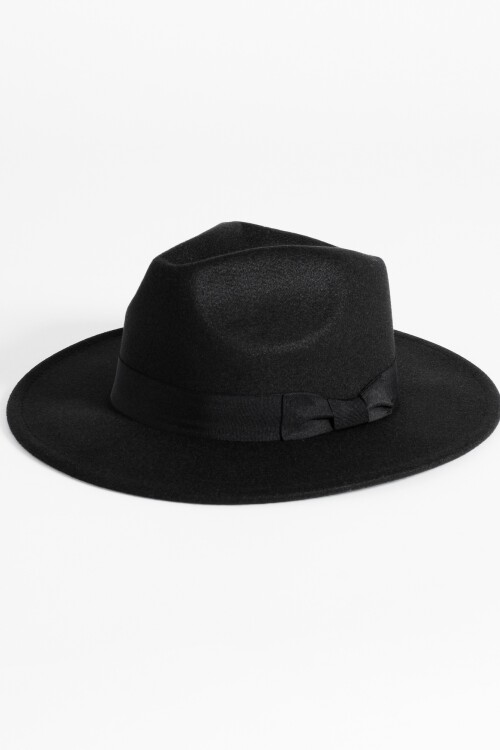 Sombrero fieltro cinta negro