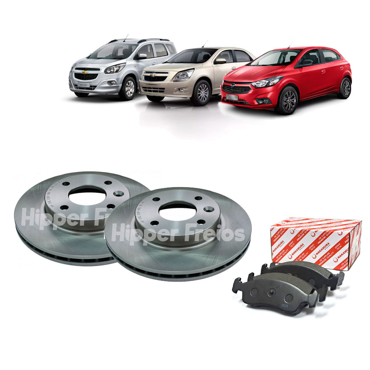 DISCOS DE FRENO COMBO KIT DISCOS Y PASTILLAS CHEVROLET ONIX COBALT SPIN 
