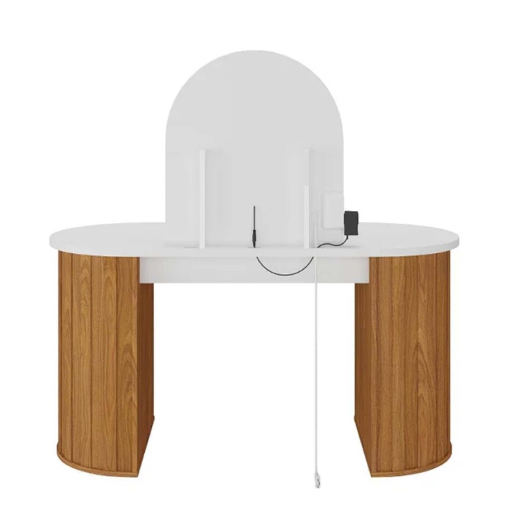 ESCRITORIO TOCADOR C/LUZ MDF MARRON VANITY