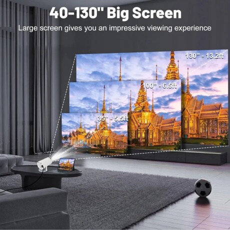 Proyector Ultra HD 2.4G 600P con joysticks V01