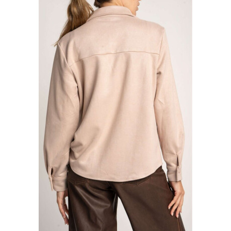 Camisa Gamuza Cuero Vegano Rosa