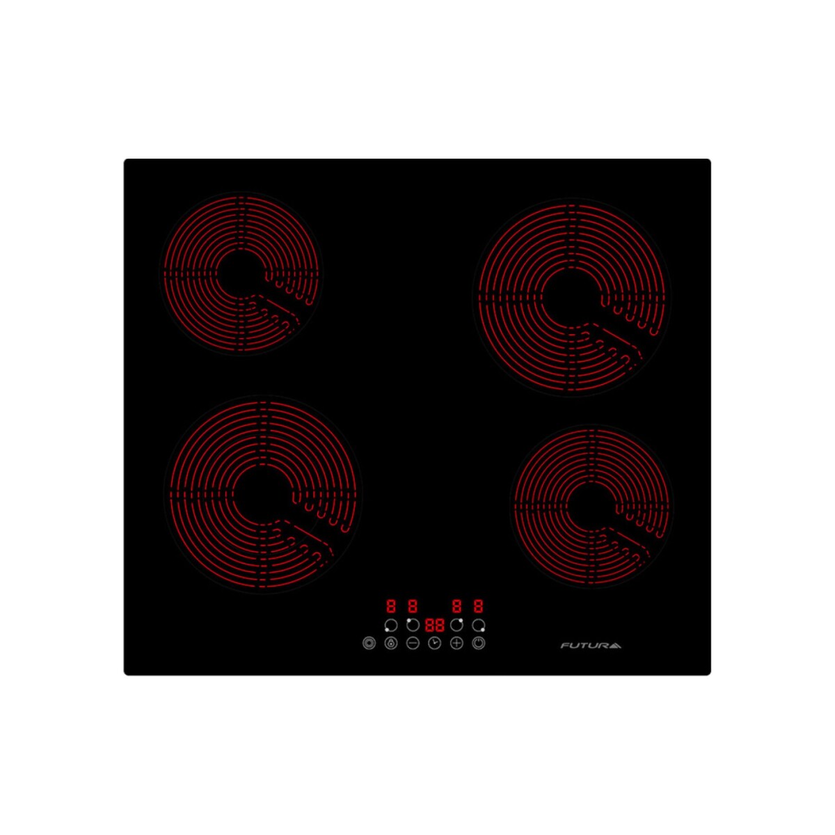 Anafe vitrocerámica Futura Plus FUT-PV4Z - negro 