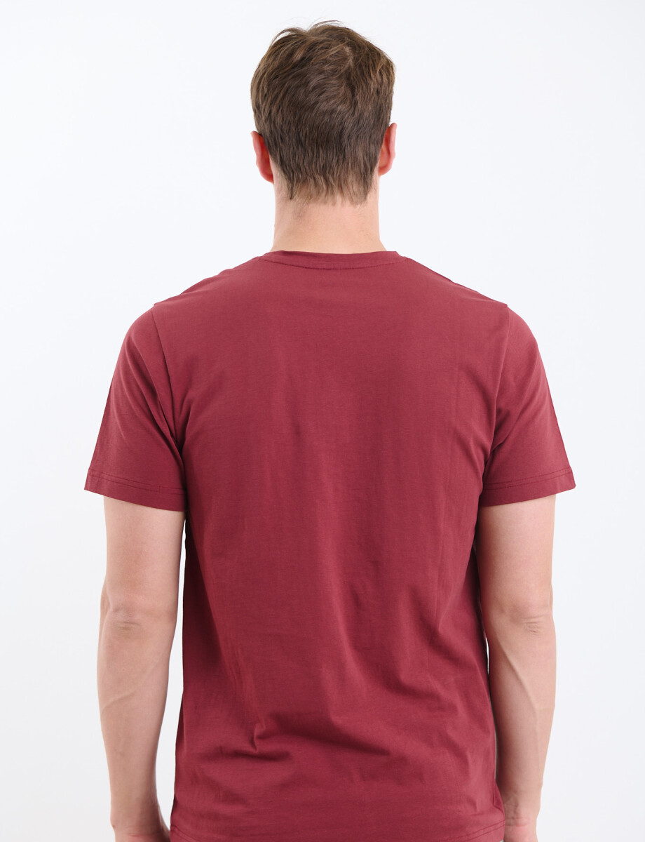 520658 T-SHIRT HARRINGTON LABEL Bordo