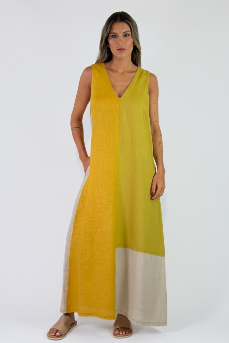 VESTIDO JOAQUINA Mostaza