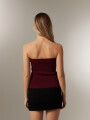 Tops Kartun Bordeaux Oscuro