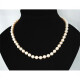 Collar De Perlas De Cultivo 8 Mm Con Broche En Oro 18K Y Zafiro Largo 45 Cm Collar De Perlas De Cultivo 8 Mm Con Broche En Oro 18K Y Zafiro Largo 45 Cm