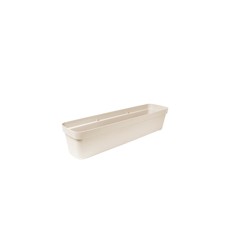 MACETA JARDINERA RECTANGULAR FLORATTA NR 80 20,5LTS BEIGE GRIS