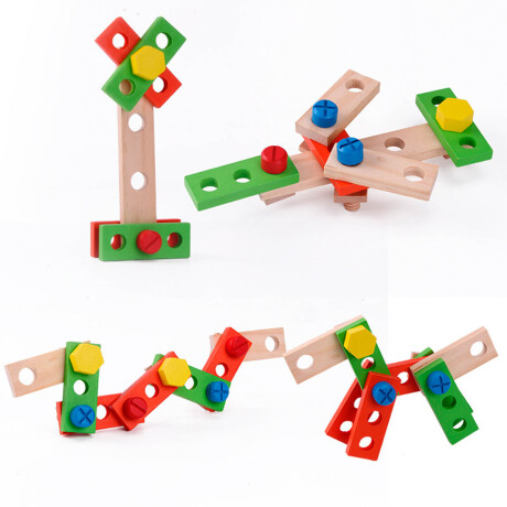 Valija De Madera C/ Herramientas Juguete Niños 33pc Jug019007