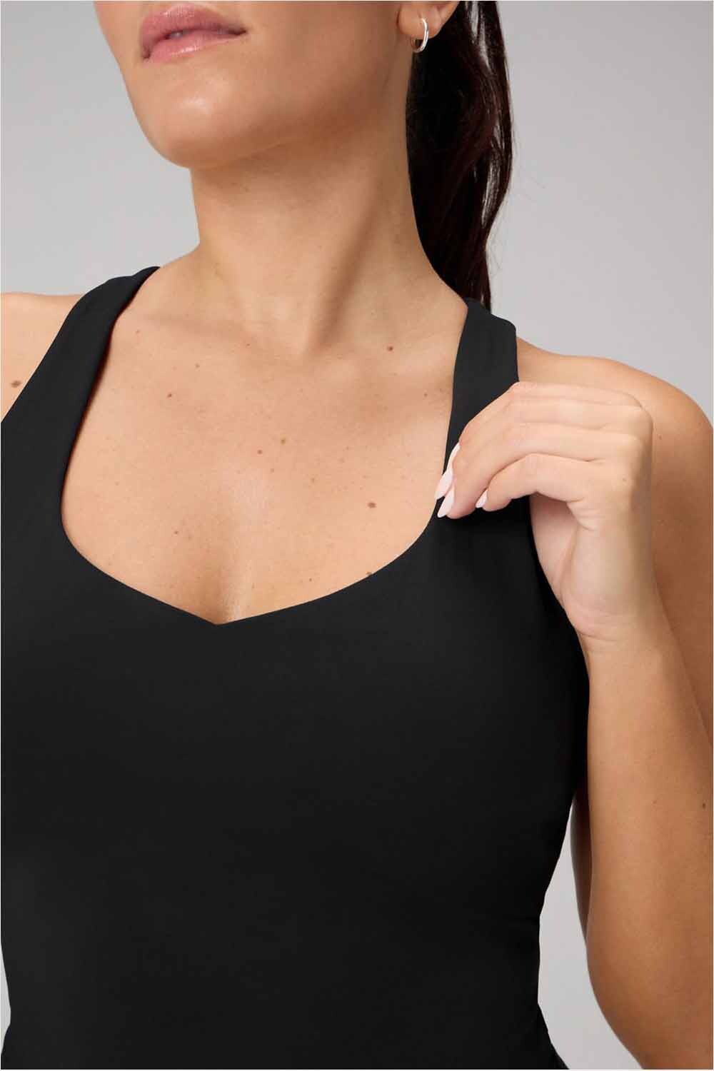 Top Anywhere Cropped Built-In Bra Mujer Black