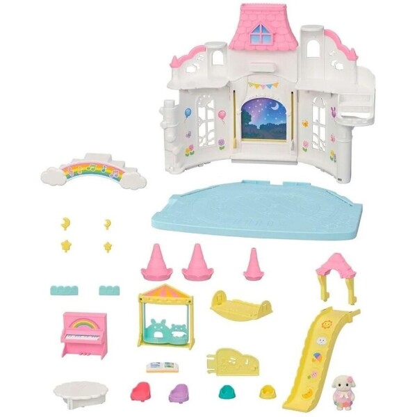 Castillo Sylvanian Families Guardería Coneja Interactivo Variante Modelo Guardería