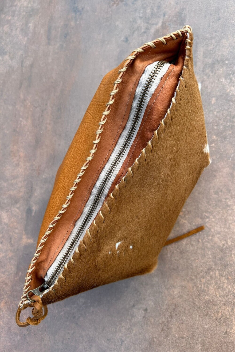 Leather Envelope Cowhide claro