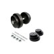 Kit 2 Mancuernas Maciza Cromada C/ Rosca + 40 Kilos Pesas 4x5Kg 6x2.5Kg 4x1.25Kg