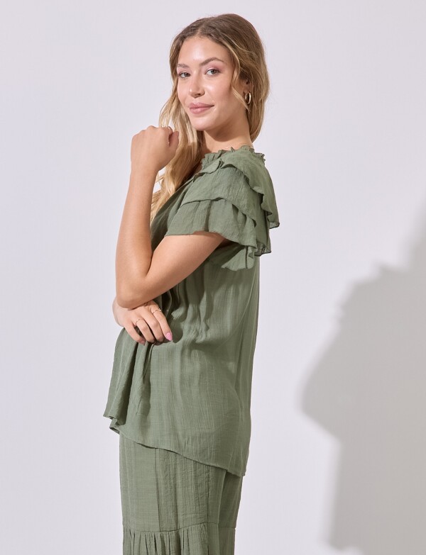 Blusa Volados VERDE