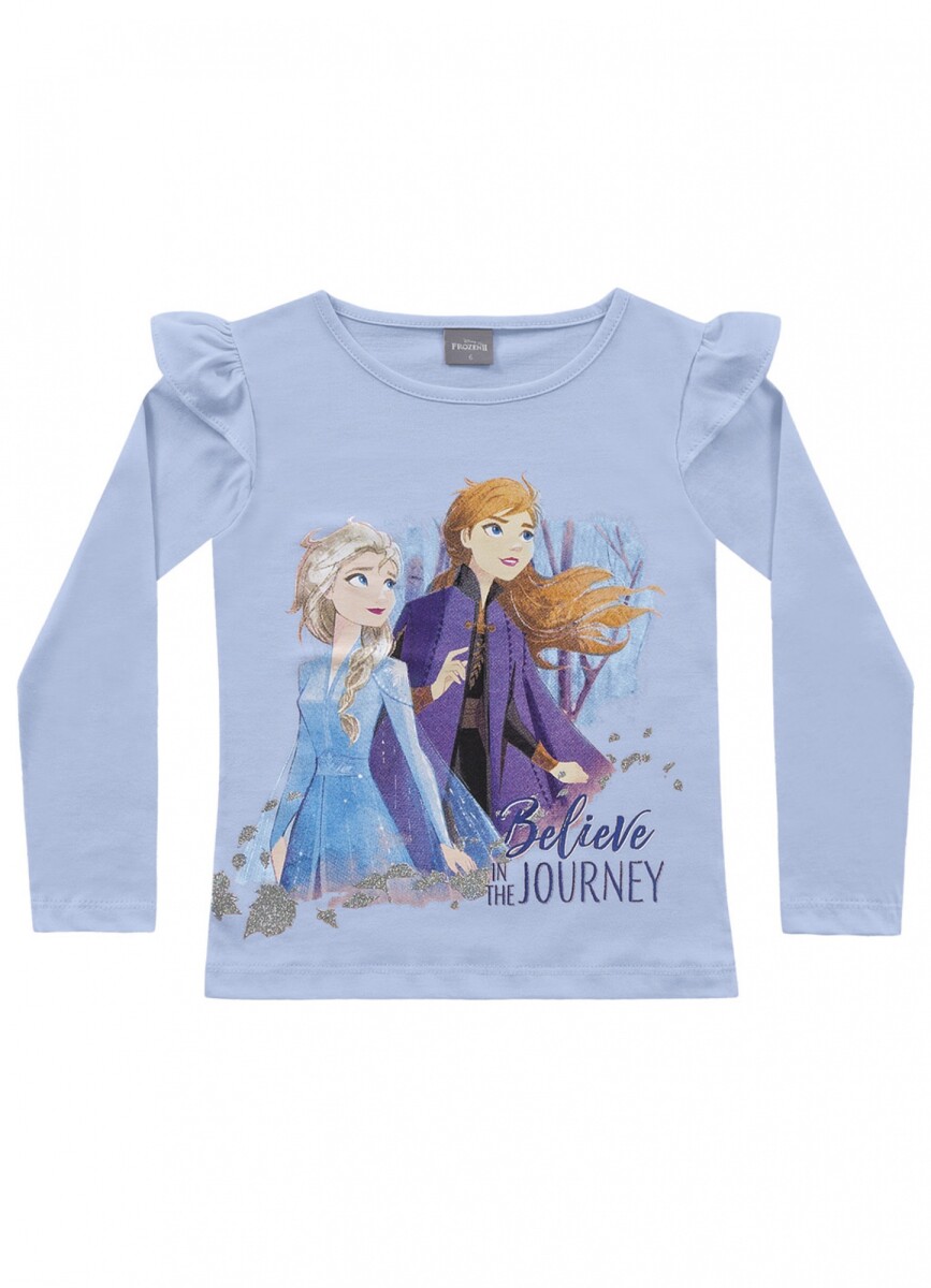 Remera de manga larga Frozen - Azul claro 