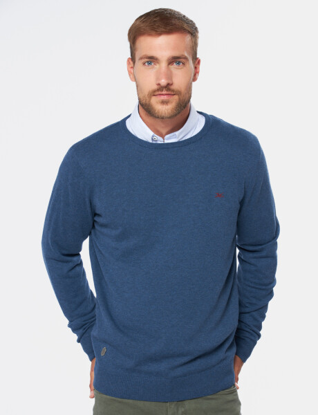 BUZO CUELLO BASE Azul