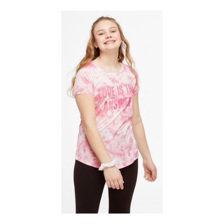 Remera para niña Justice Love Salmón