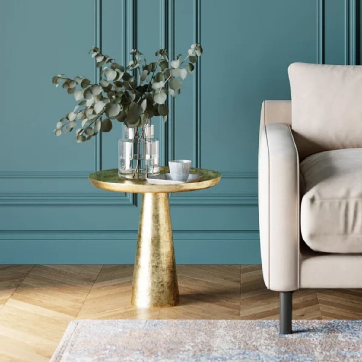 MESA AUXILIAR PLATEAU UNO Bronce 