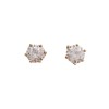 Caravanas Zirconia oro- Oro bajo - Zirconia - CA8110 conpiedra