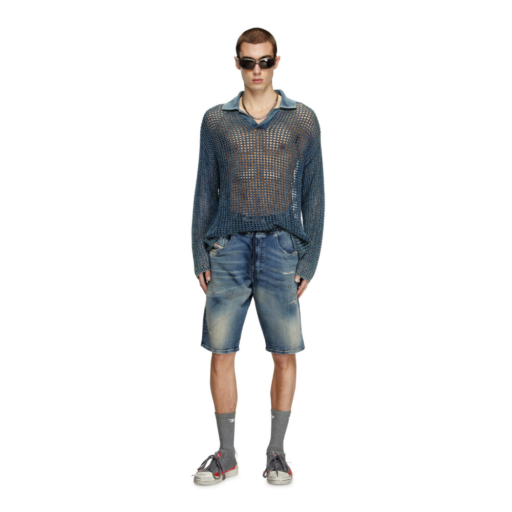 2033 D-Krooley-Short Jogg - Hombre Azul Marino