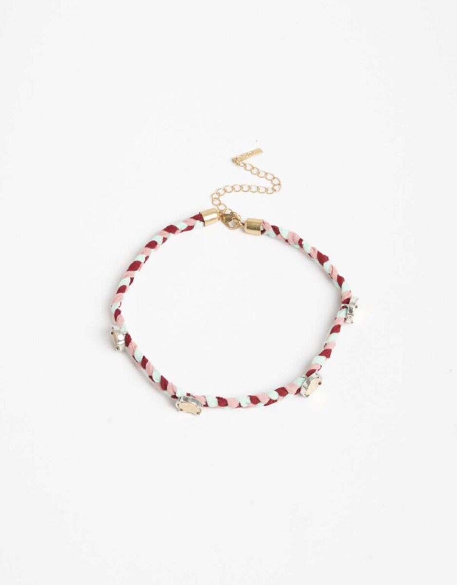 Choker Trenzado - Combinacion Multicolor 