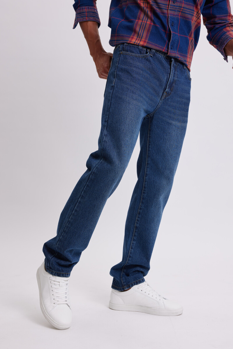 Pantalón de jean clásico Azul Oscuro