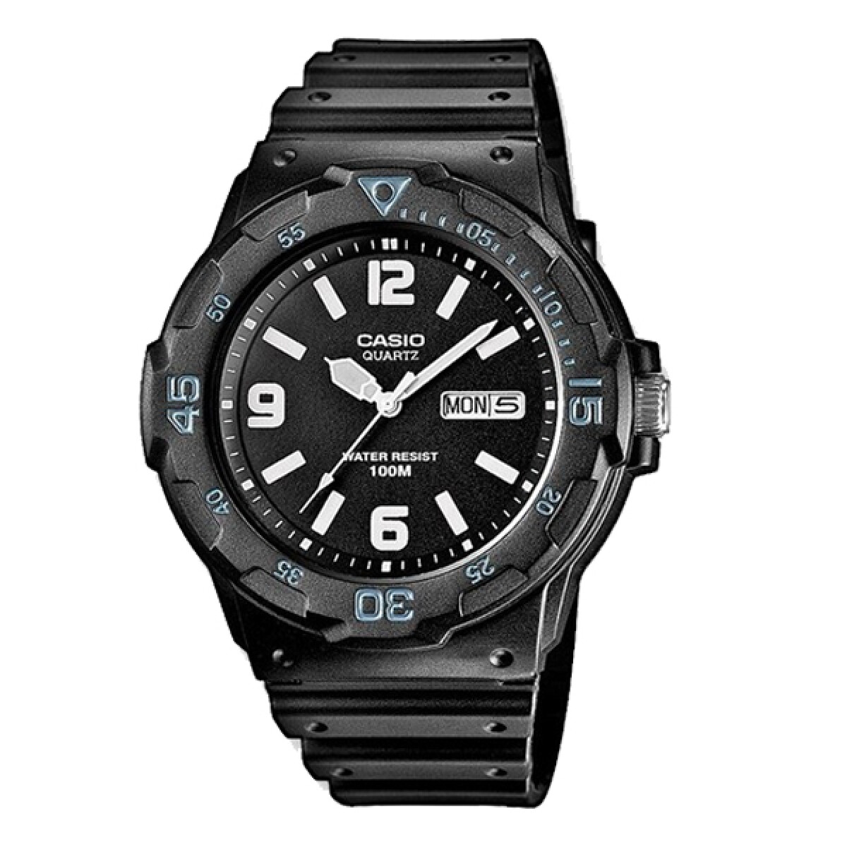 Reloj CASIO MRW200H-1B2VDF Resina Negro Esfera 45mm 