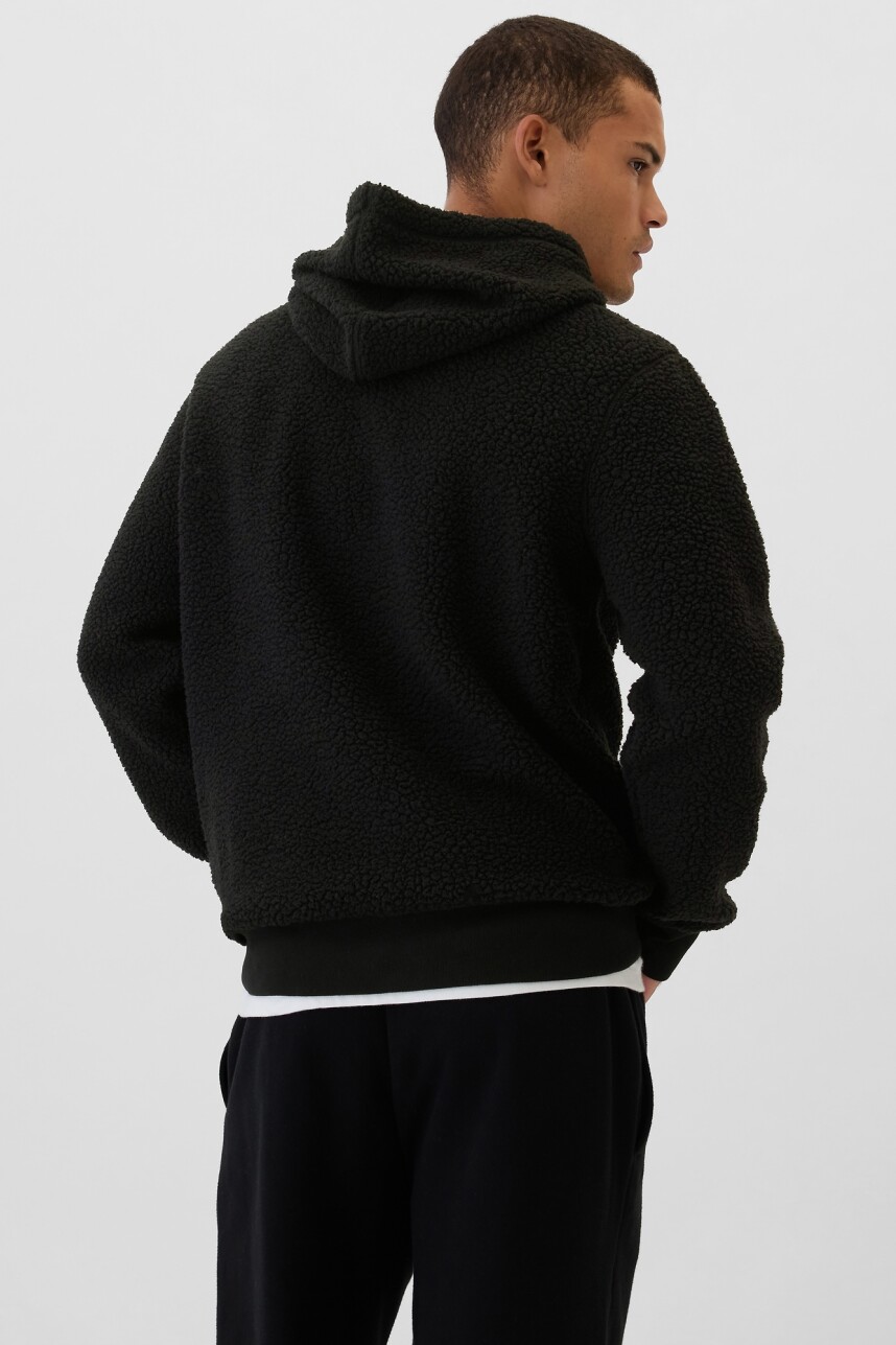 Canguro Logo Gap Sherpa Hombre Black