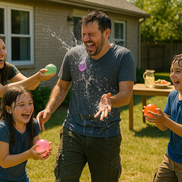 Bombitas De Agua 300 Unidades + Botella De Recarga Color Rojo