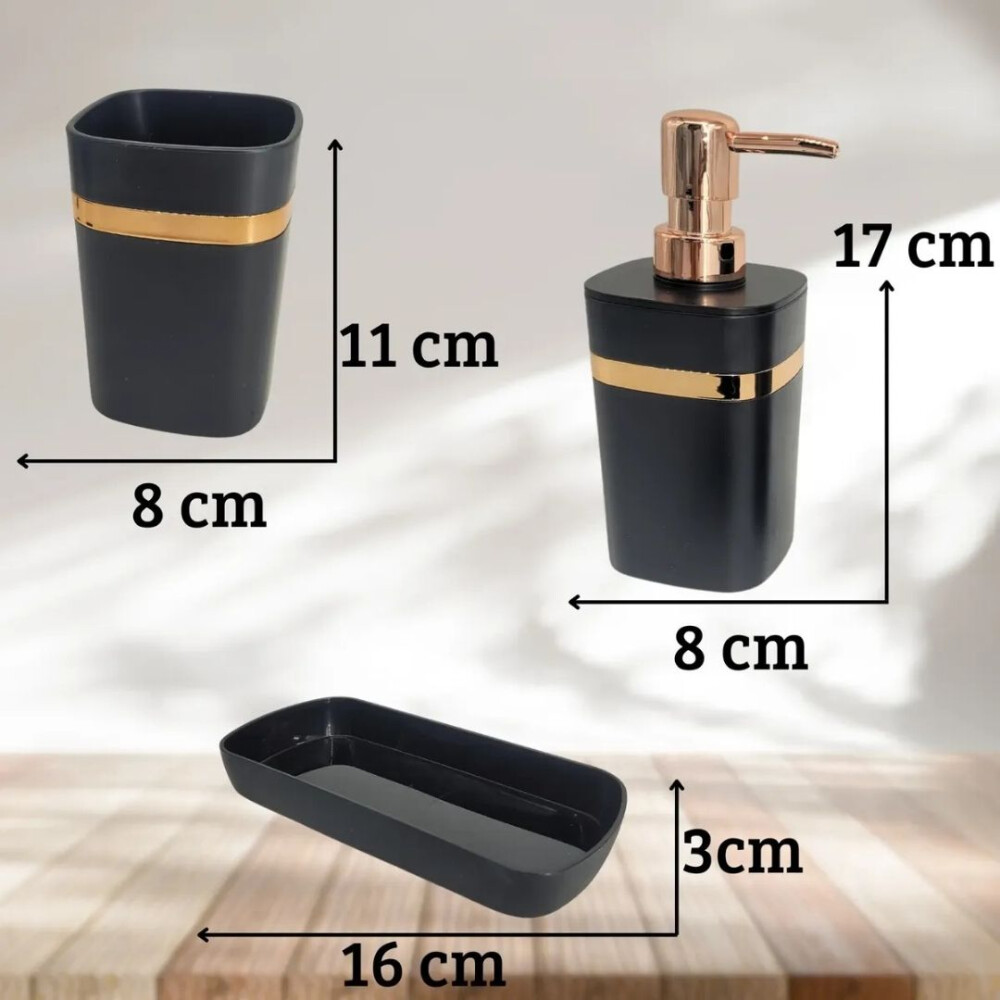 Kit De 3 Accesorios Para Baño Kit De 3 Accesorios Para Baño