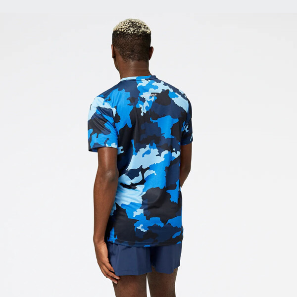 Remera New Balance Printed Accelerate Azul