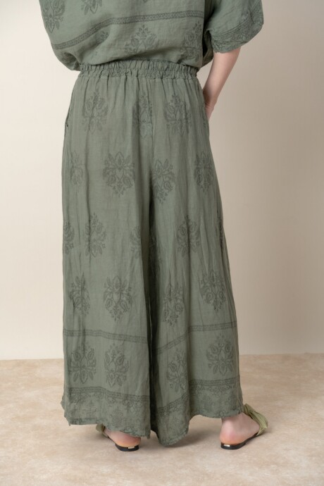 PANTALON SELENA Verde seco