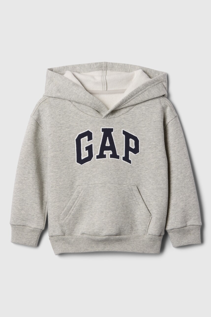 Buzo Canguro Logo Gap Toddler Niño Light Heather Grey B08