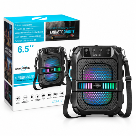 PARLANTE BT GREATNICE GTS-1191 6.5"" C/BATERIA PARLANTE BT GREATNICE GTS-1191 6.5"" C/BATERIA